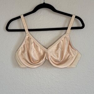 Wacoal Bra 38C 857109 Beige Simple Shaping Minimizer Underwire 857109